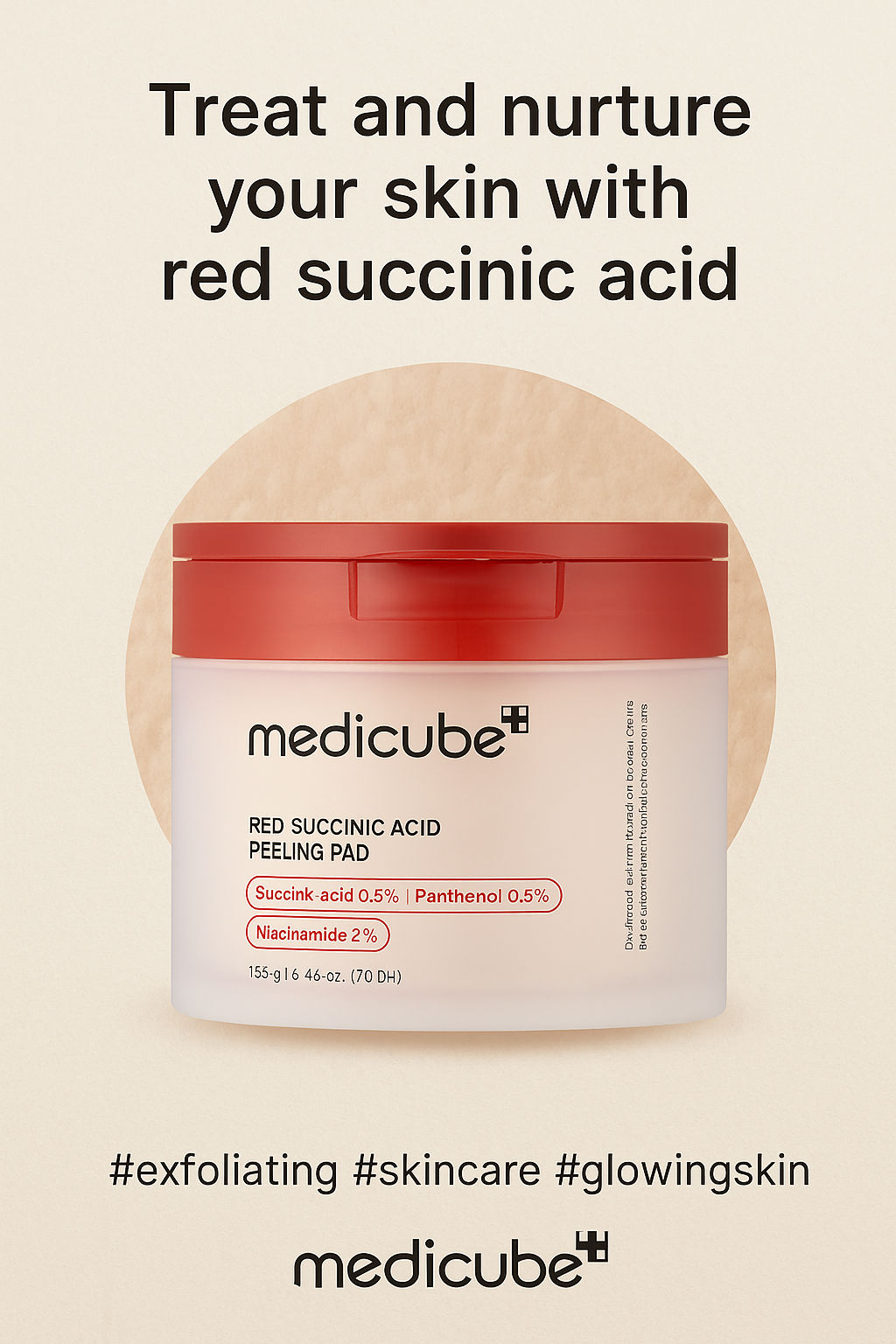 Medicube Red Succinic Acid Panthenol Pads